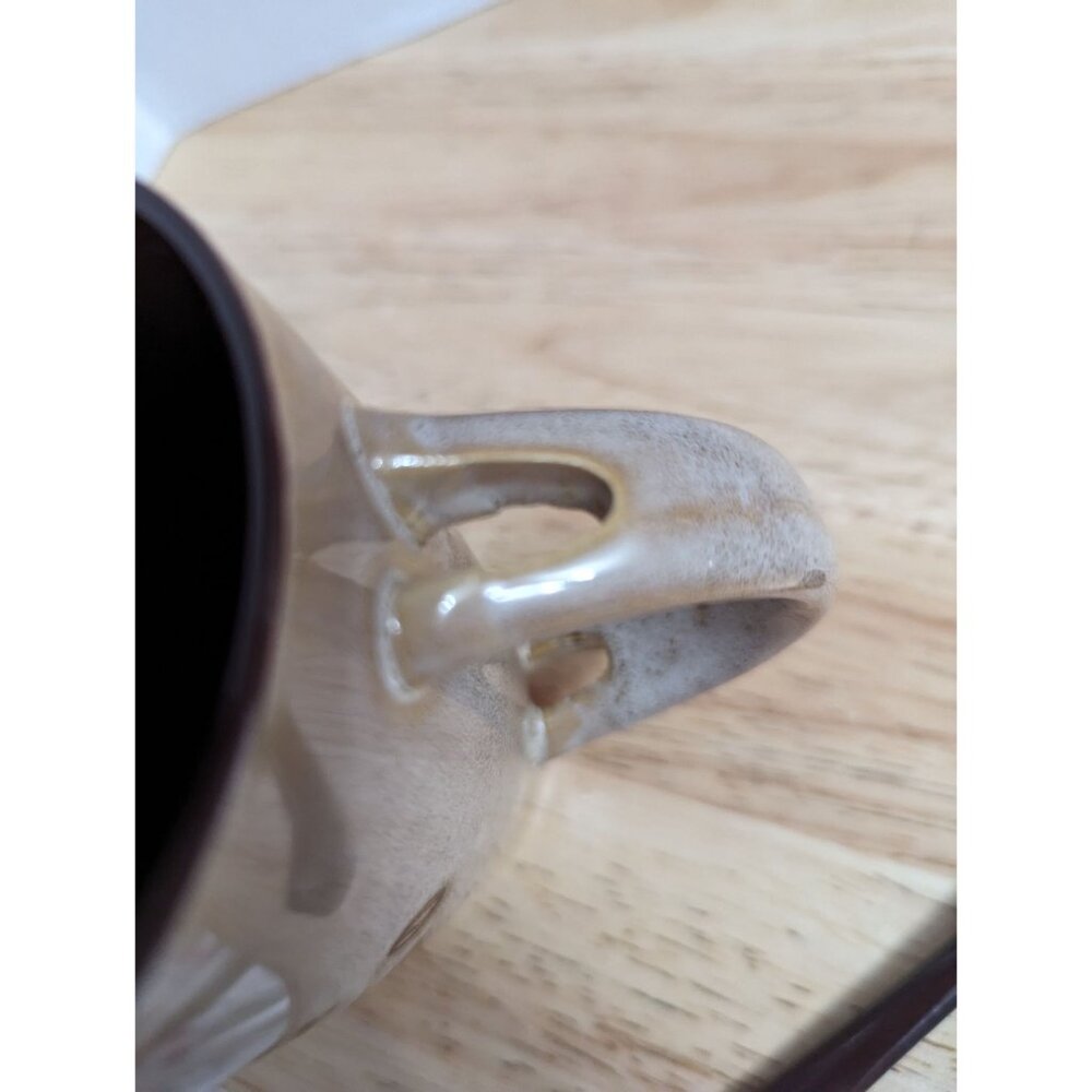 Enjoy Cafe Cayman Islands brown coffe themed mug w/spoon 4 inch @agiftcorp - Picture 8 of 11